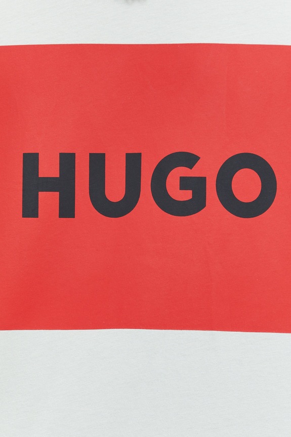 HUGO t-shirt bawełniany Dulive222 50467952 zielony