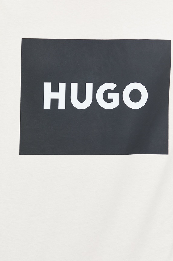 HUGO t-shirt bawełniany Dulive222 50467952 pomarańczowy