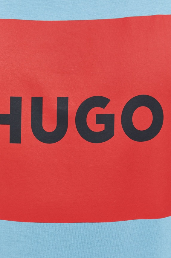 HUGO t-shirt bawełniany Dulive222 50467952 niebieski