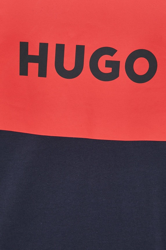 HUGO t-shirt bawełniany Dulive222 50467952 granatowy
