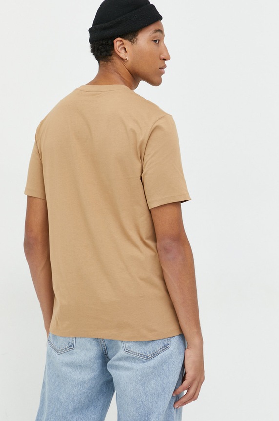 Odzież HUGO t-shirt bawełniany Dulive222 50467952 brązowy