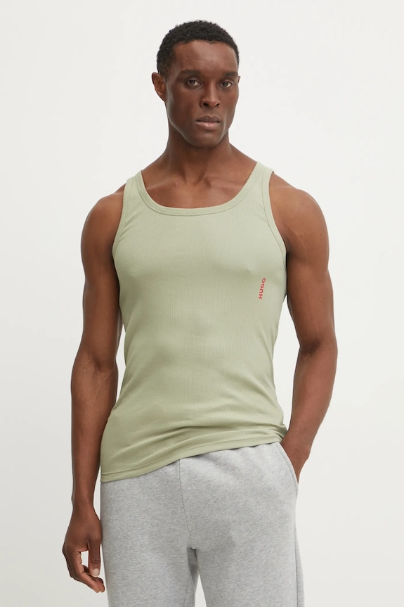 HUGO tricou 2-pack TANK TOP TWIN PACK 50469778 alb
