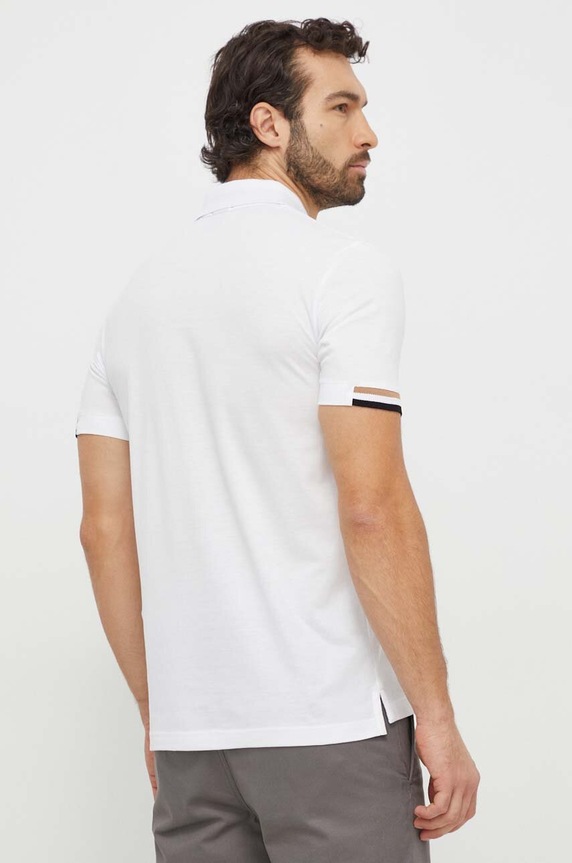BOSS polo bawełniane Parlay 147 50467113 biały AA00