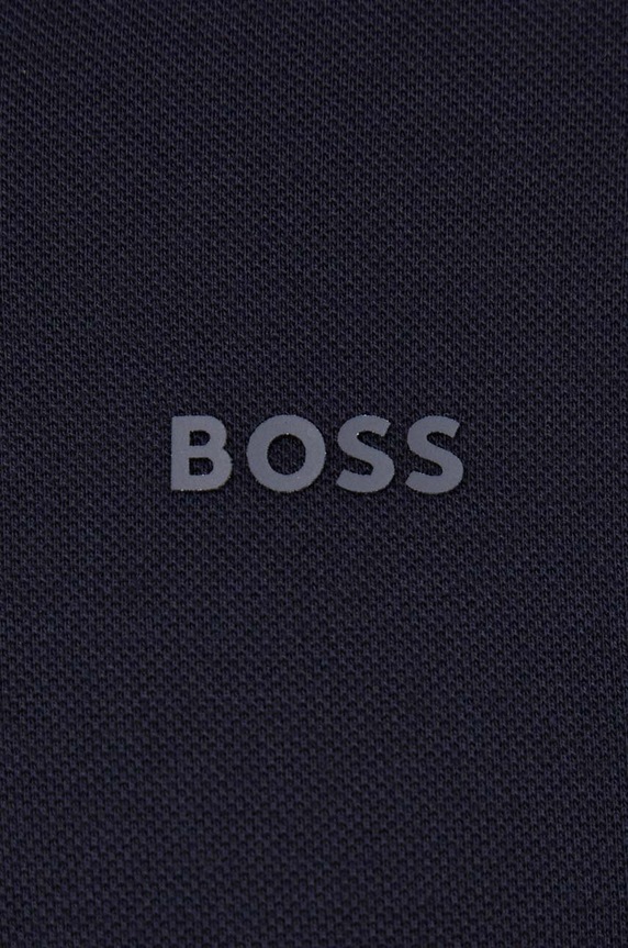 BOSS pamut póló sötétkék 50467113