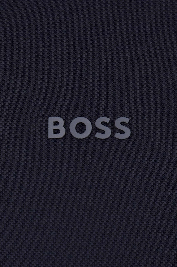 BOSS pamut póló sötétkék 50467113