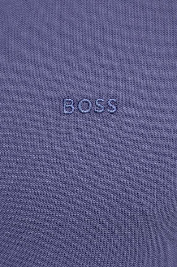 Bavlněné polo tričko BOSS modrá 50468301