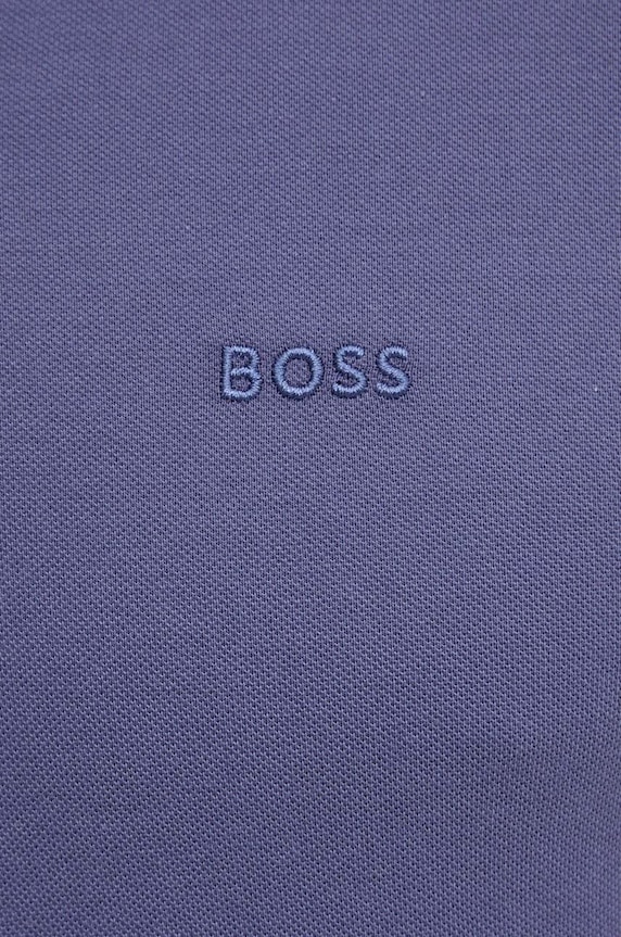 Bavlněné polo tričko BOSS modrá 50468301