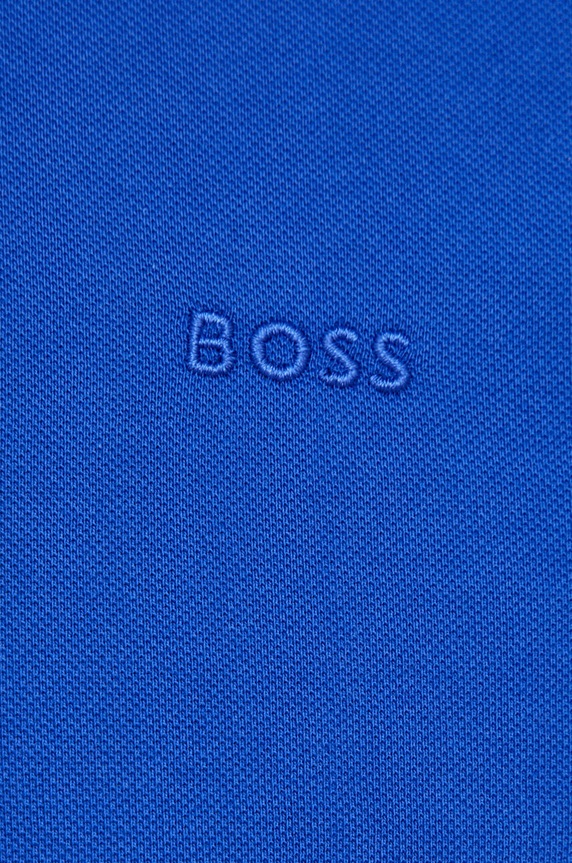 Bavlněné polo tričko BOSS 50468301 modrá