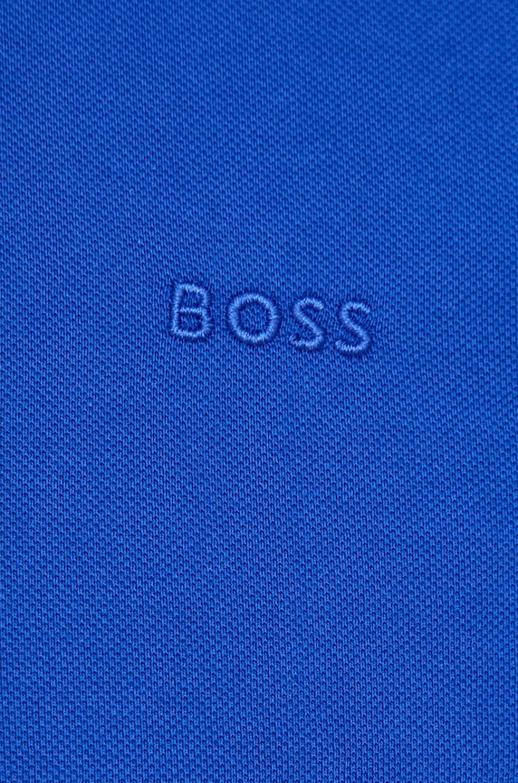 Bavlněné polo tričko BOSS 50468301 modrá
