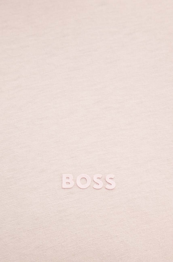 BOSS T-shirt męski bawełniany Thompson 01 różowy 50468347