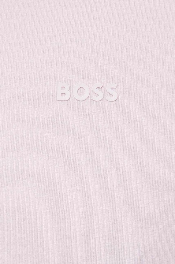 BOSS T-shirt męski bawełniany Thompson 01 50468347 różowy
