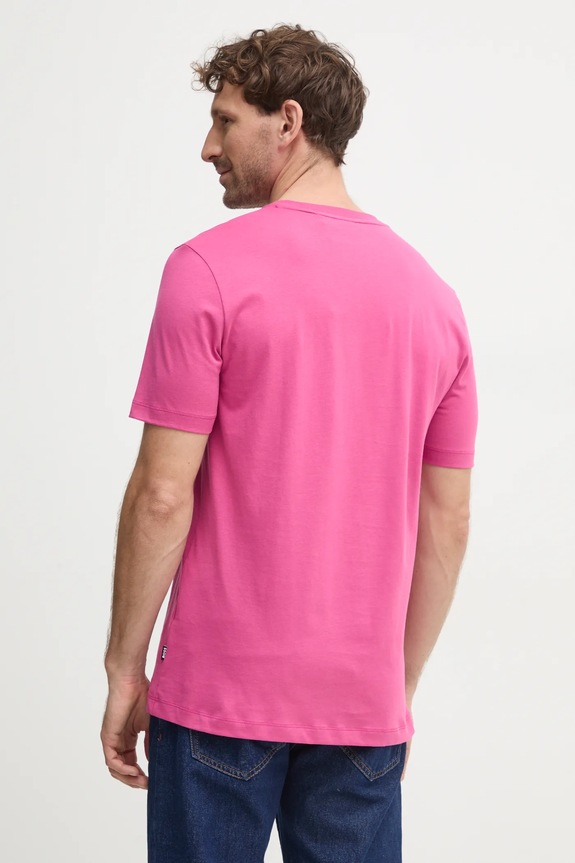 Odzież BOSS T-shirt męski bawełniany Thompson 01 50468347 różowy