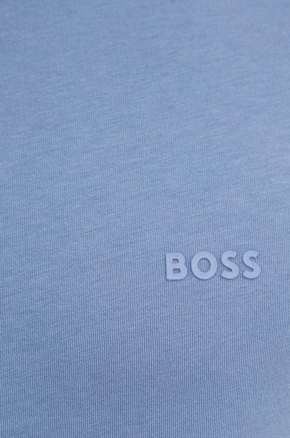 BOSS T-shirt męski bawełniany Thompson 01 50468347 niebieski