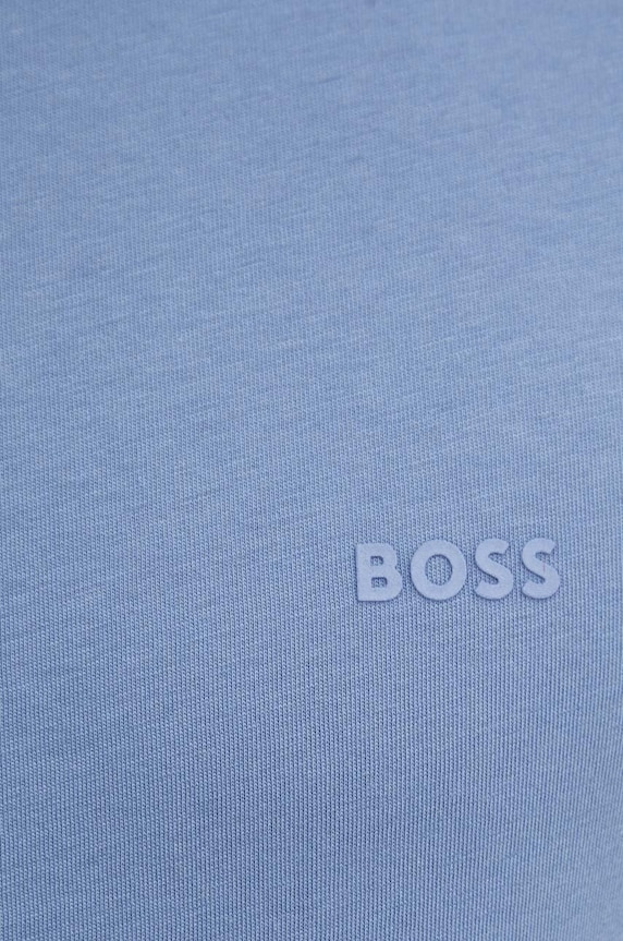 BOSS T-shirt męski bawełniany Thompson 01 50468347 niebieski