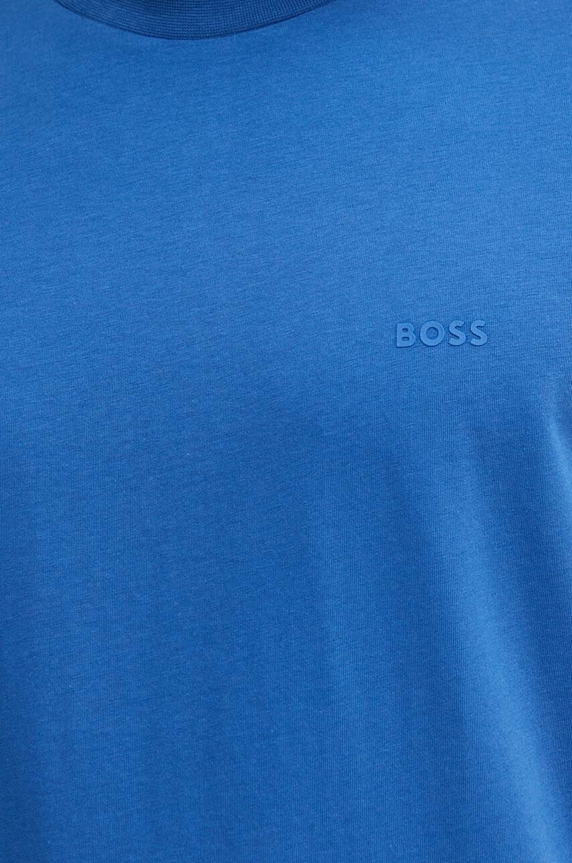 BOSS T-shirt męski bawełniany Thompson 01 50468347 niebieski