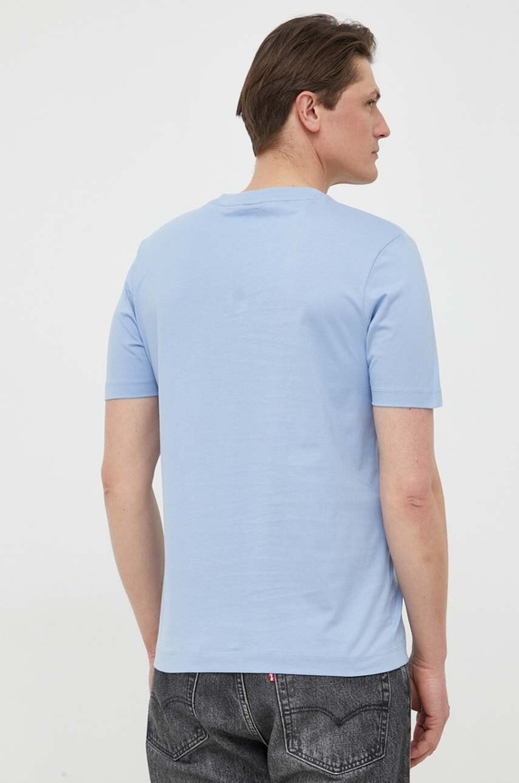 Odzież BOSS T-shirt męski bawełniany Thompson 01 50468347 niebieski