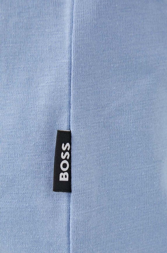 BOSS T-shirt męski bawełniany Thompson 01 50468347 niebieski