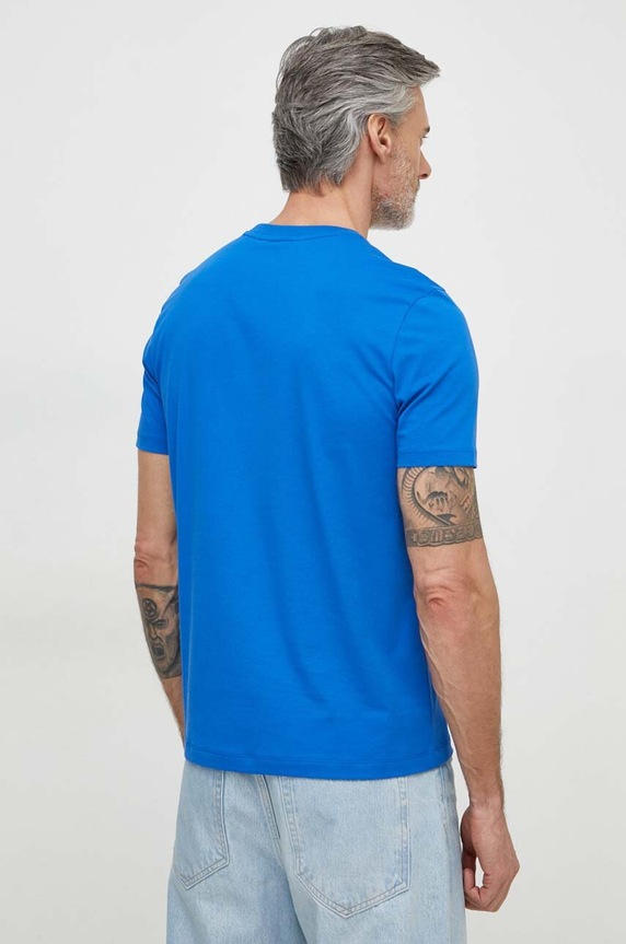 BOSS T-shirt męski bawełniany Thompson 01 50468347 turkusowy AA00