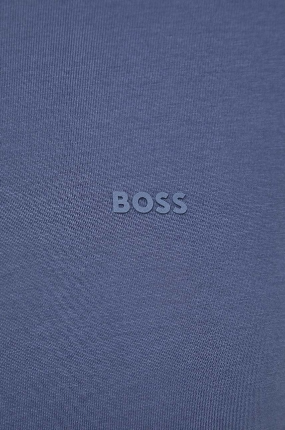 BOSS póló férfi pamut Thompson 01 50468347 sötétkék