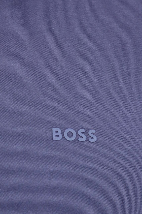 BOSS T-shirt męski bawełniany Thompson 01 granatowy 50468347