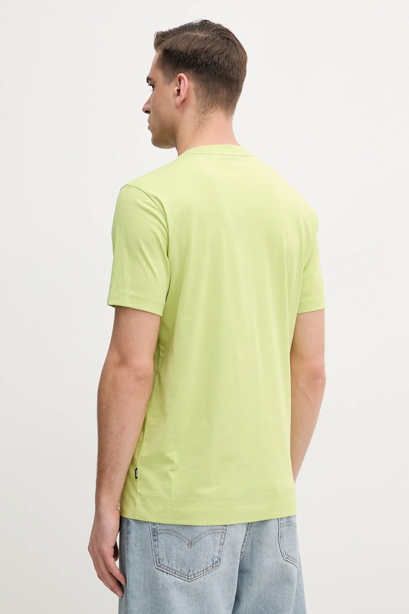 BOSS tricou bărbătesc din bumbac Thompson 01 50468347 verde AA00