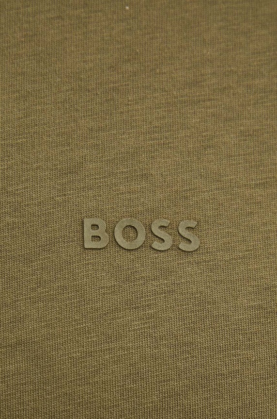 Odzież BOSS T-shirt męski bawełniany Thompson 01 50468347 zielony