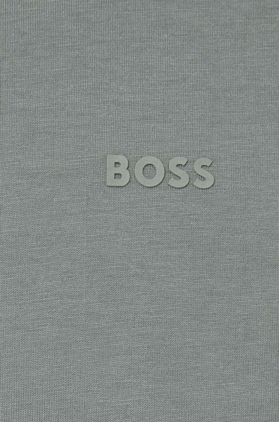 BOSS T-shirt męski bawełniany Thompson 01 50468347 zielony