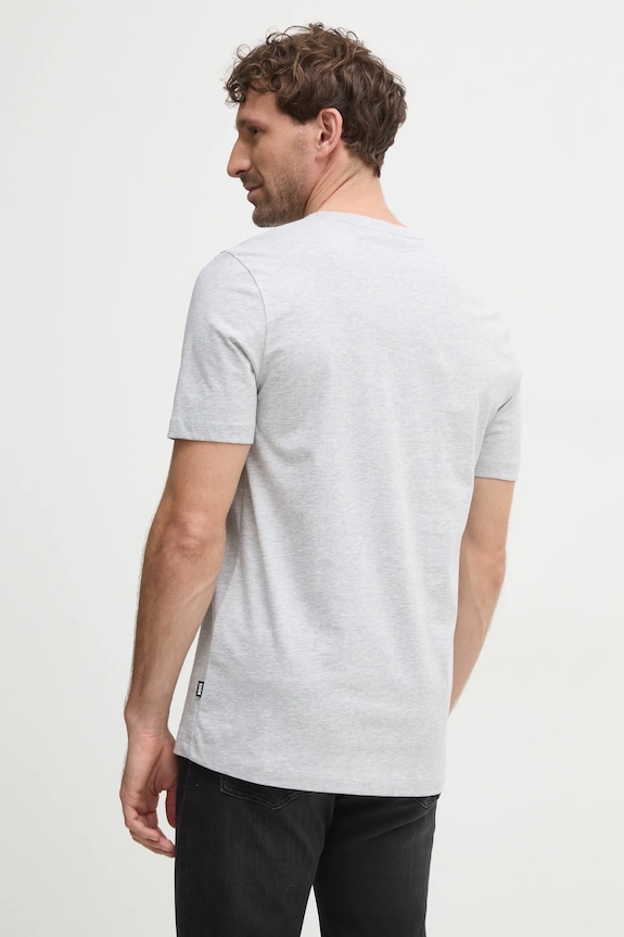 Odzież BOSS T-shirt męski bawełniany Thompson 01 50468347 szary