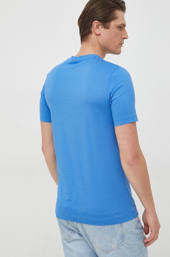 Odzież BOSS T-shirt męski bawełniany Thompson 01 50468347 niebieski