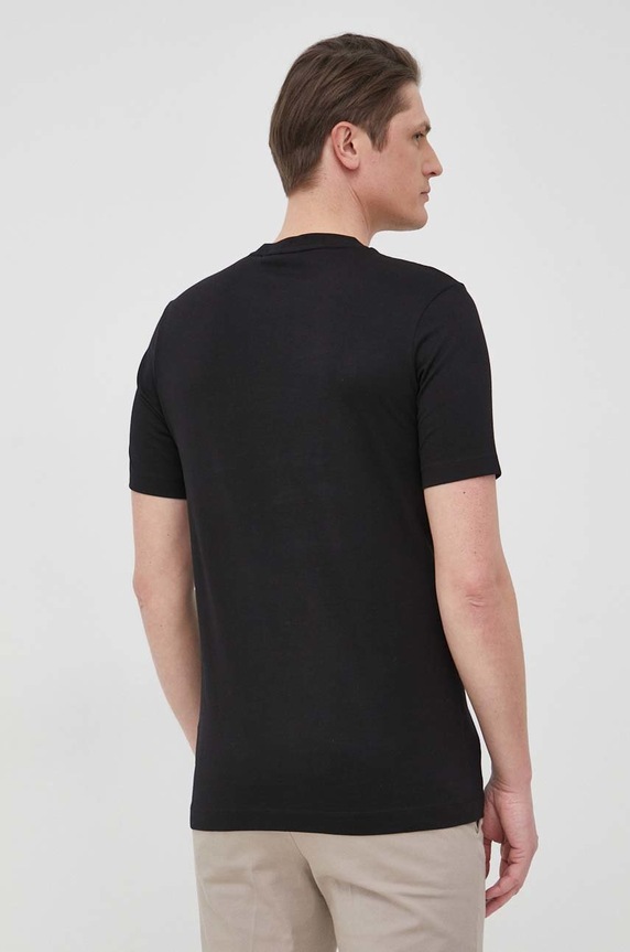 Odzież BOSS T-shirt męski bawełniany Thompson 01 50468347 czarny