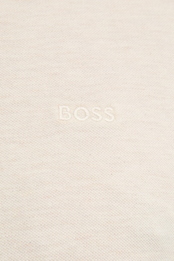 Bavlnené polo tričko BOSS Pallas 50468362 béžová