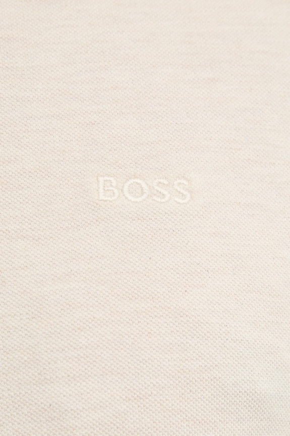 Bavlnené polo tričko BOSS Pallas 50468362 béžová