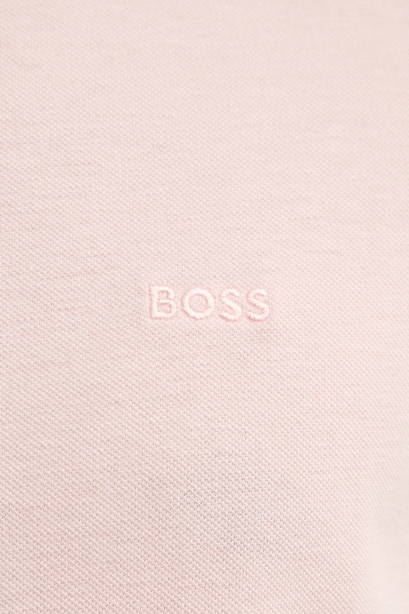 Bavlnené polo tričko BOSS Pallas 50468362 ružová