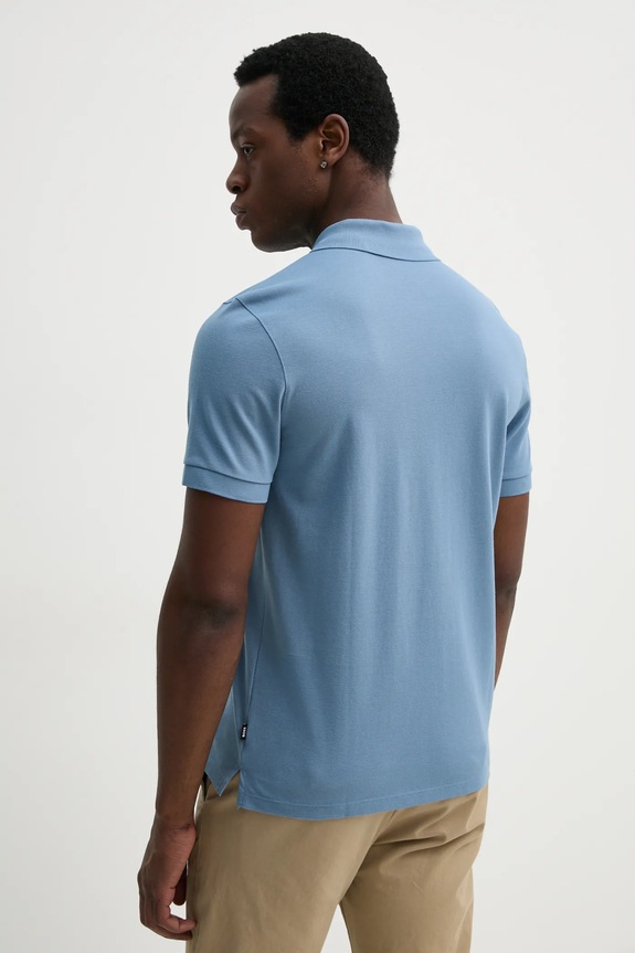 Îmbrăcăminte BOSS polo de bumbac Pallas 50468362 albastru