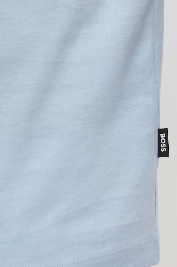 BOSS t-shirt bawełniany niebieski 50468395