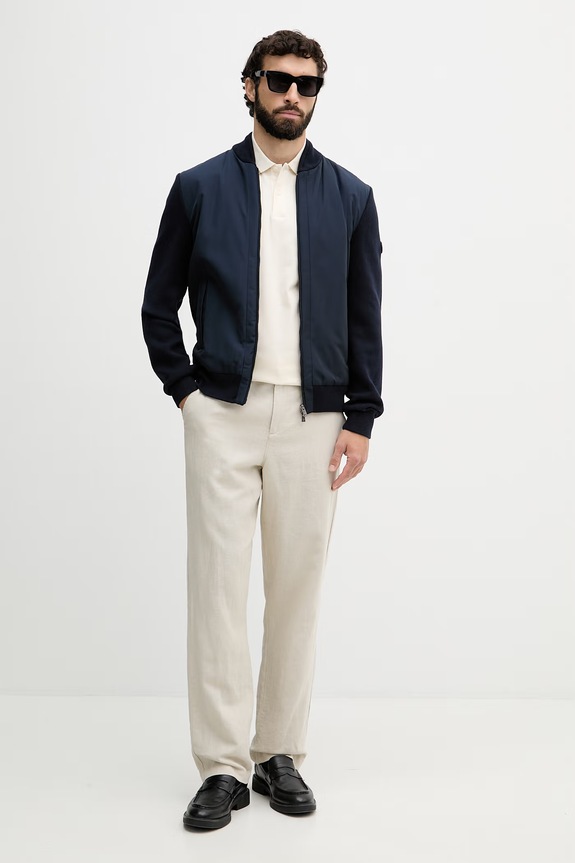 BOSS polo muški od pamuka Penrose 38 50469360 bež SS26