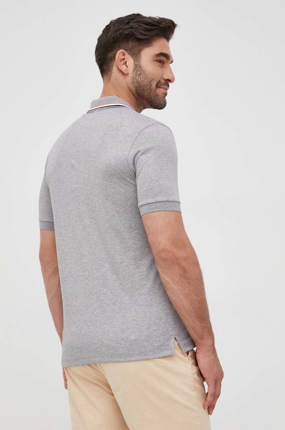 Odzież BOSS polo męskie bawełniane Penrose 38 50469360 szary