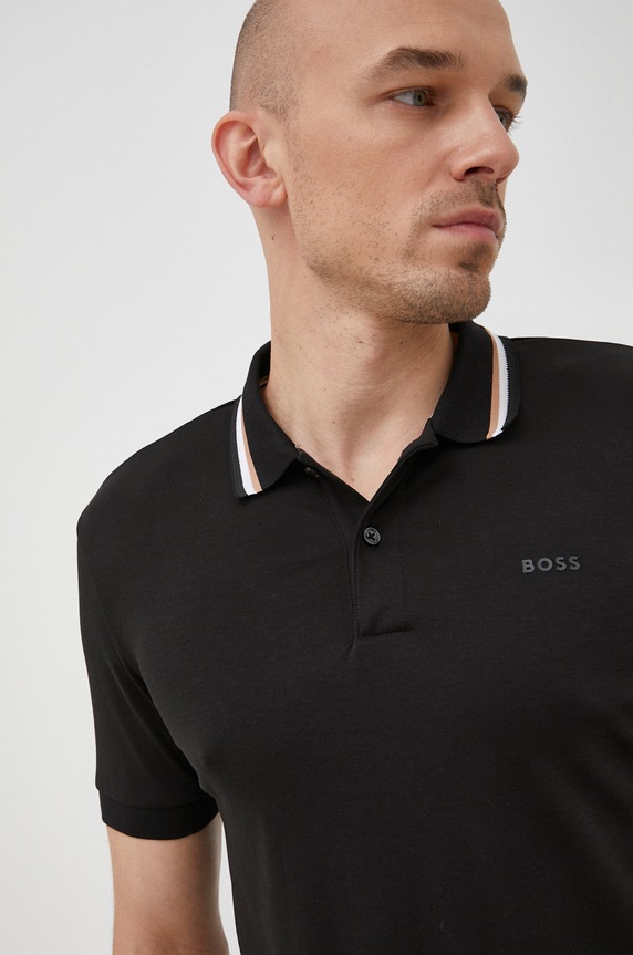 BOSS polo pánské bavlněné Penrose 38 černá 50469360