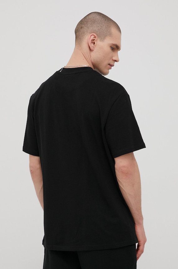 Odzież Karl Kani t-shirt bawełniany KKMQ12001BLK czarny