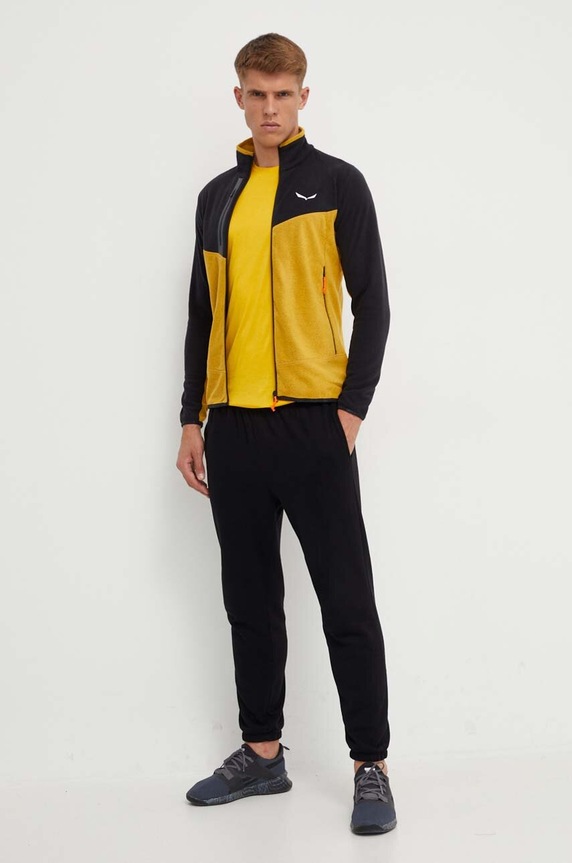 Salewa sportos póló Puez Melange 00.0000026537 sárga SS26