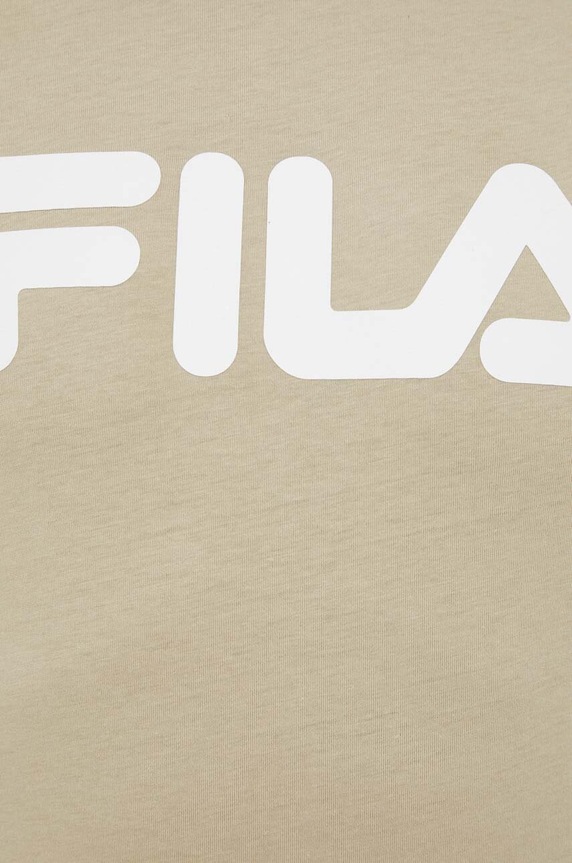 Fila t-shirt bawełniany Bellano FAU0067 beżowy
