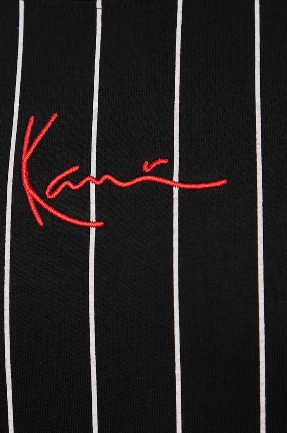 Karl Kani tricou din bumbac KKMQ32063BLK negru
