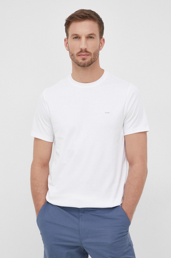 Памучна тениска Michael Kors бял CB95FJ2C93