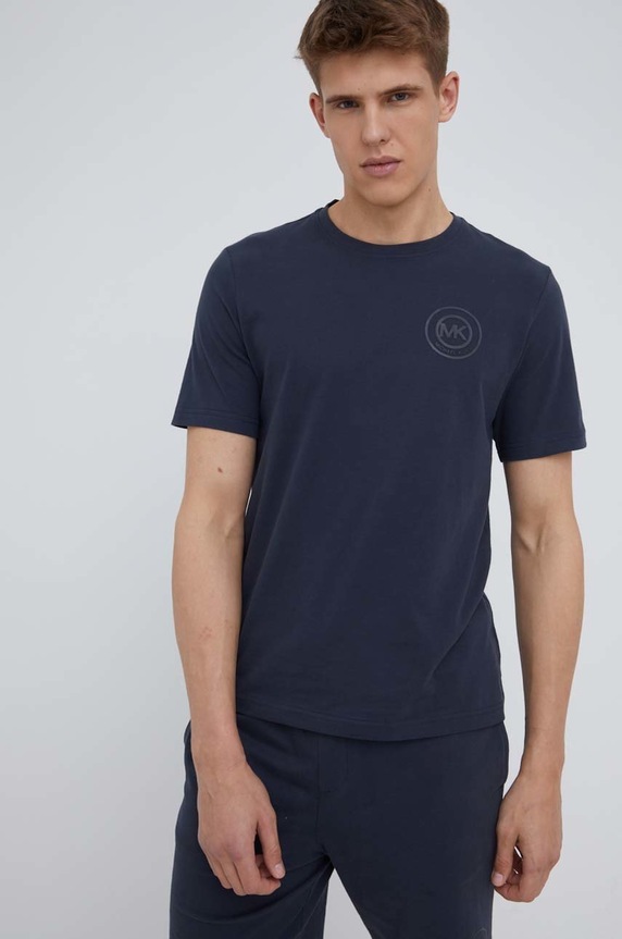 Michael Kors t-shirt bawełniany bawełna granatowy 6S26C11011
