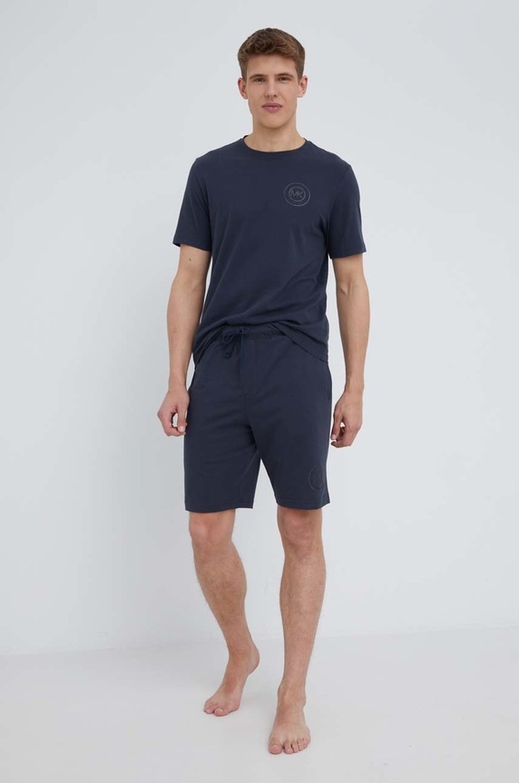 Michael Kors t-shirt bawełniany 6S26C11011 granatowy SS22