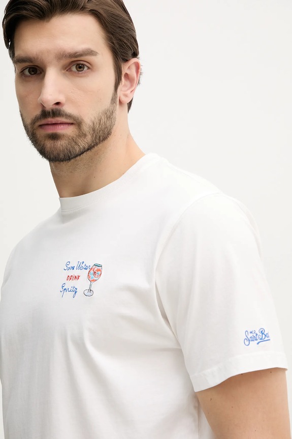 MC2 Saint Barth t-shirt bawełniany biały POT0001