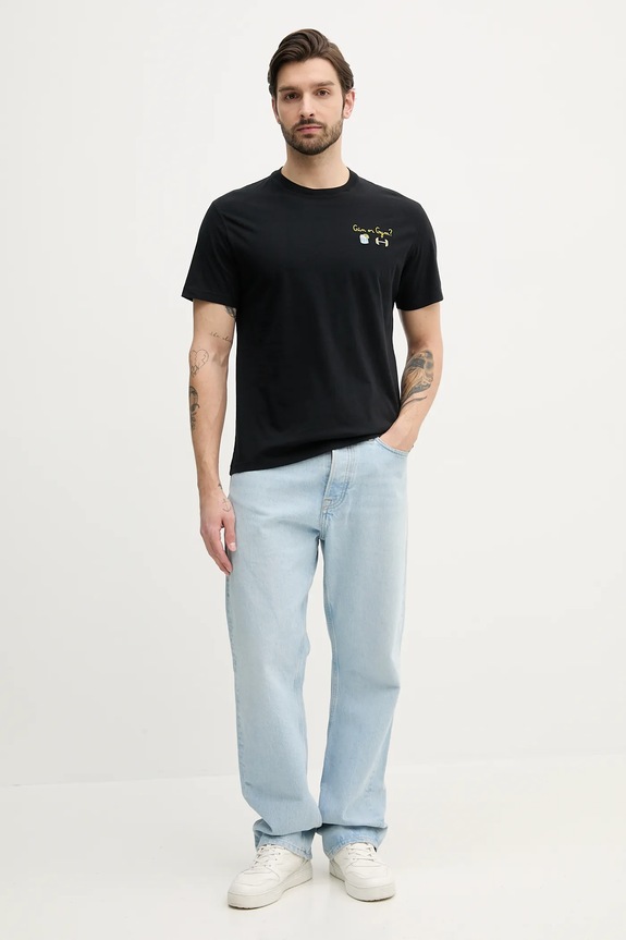MC2 Saint Barth t-shirt bawełniany POT0001 czarny AA00