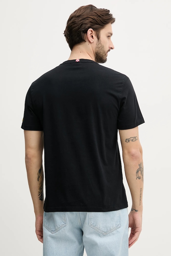 Odzież MC2 Saint Barth t-shirt bawełniany POT0001 czarny