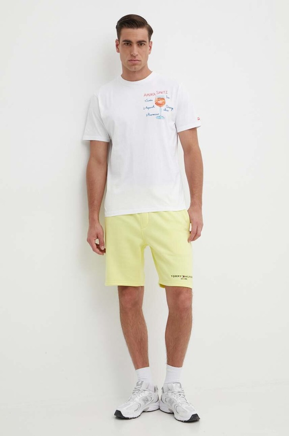 MC2 Saint Barth t-shirt bawełniany TSHM001 czerwony AA00