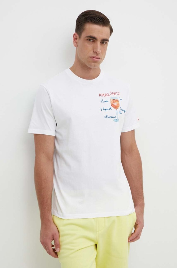 MC2 Saint Barth t-shirt bawełniany czerwony TSHM001